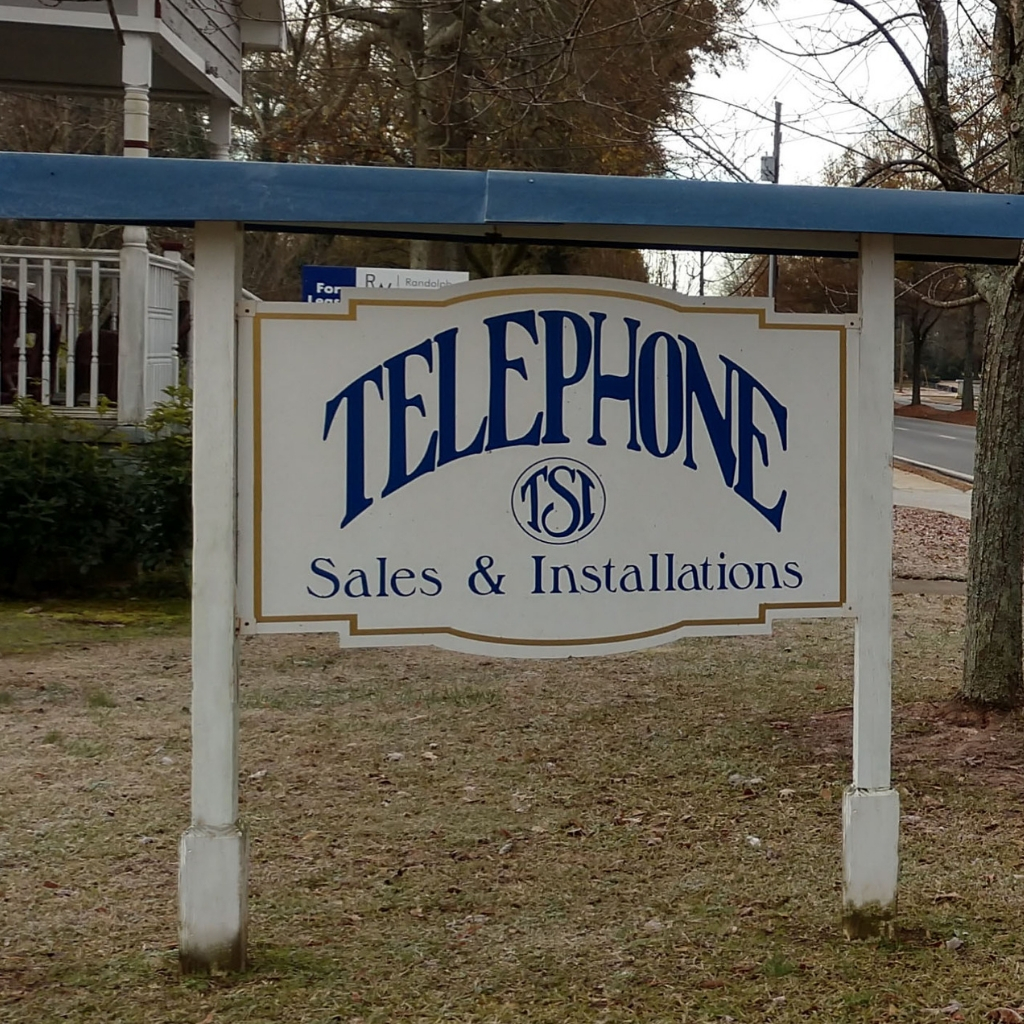 Telephone Sales & Installation Sign